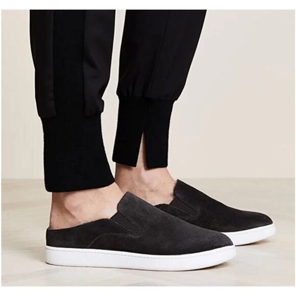 Vince Verrell Slide Sneakers Black Suede Women’s 7.5 Slip-On Casual Staple - Picture 2 of 14